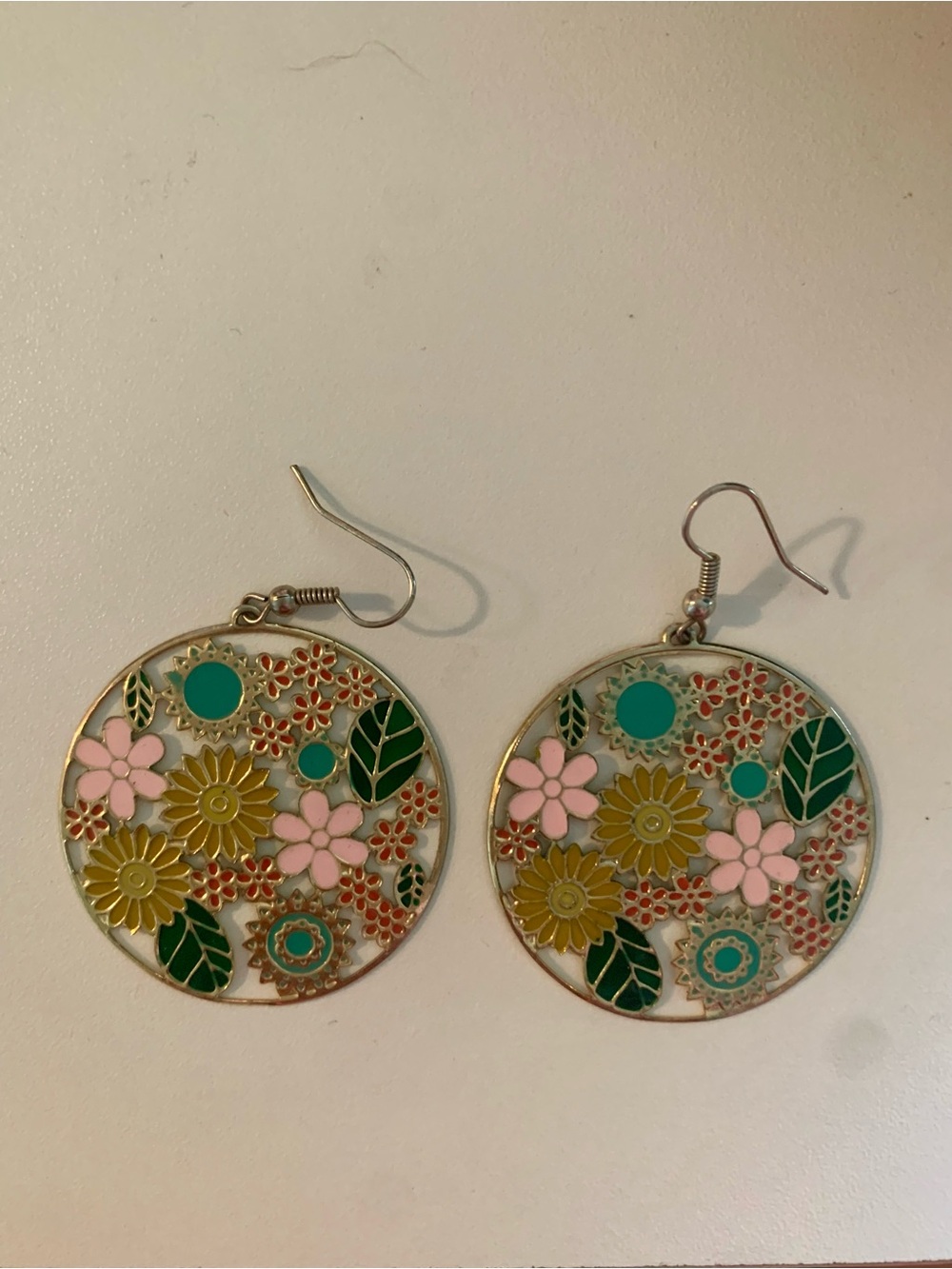 Flower Power Hoop Earrings